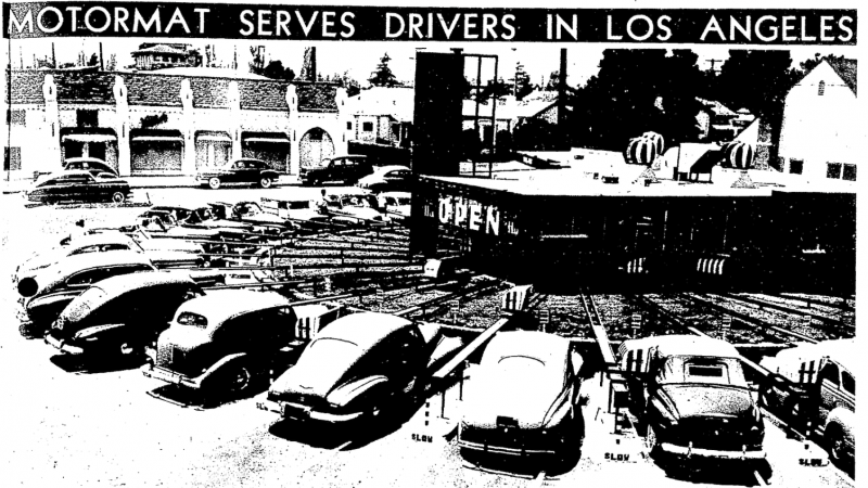 The Track Drive-In, Los Angeles, California, 1949